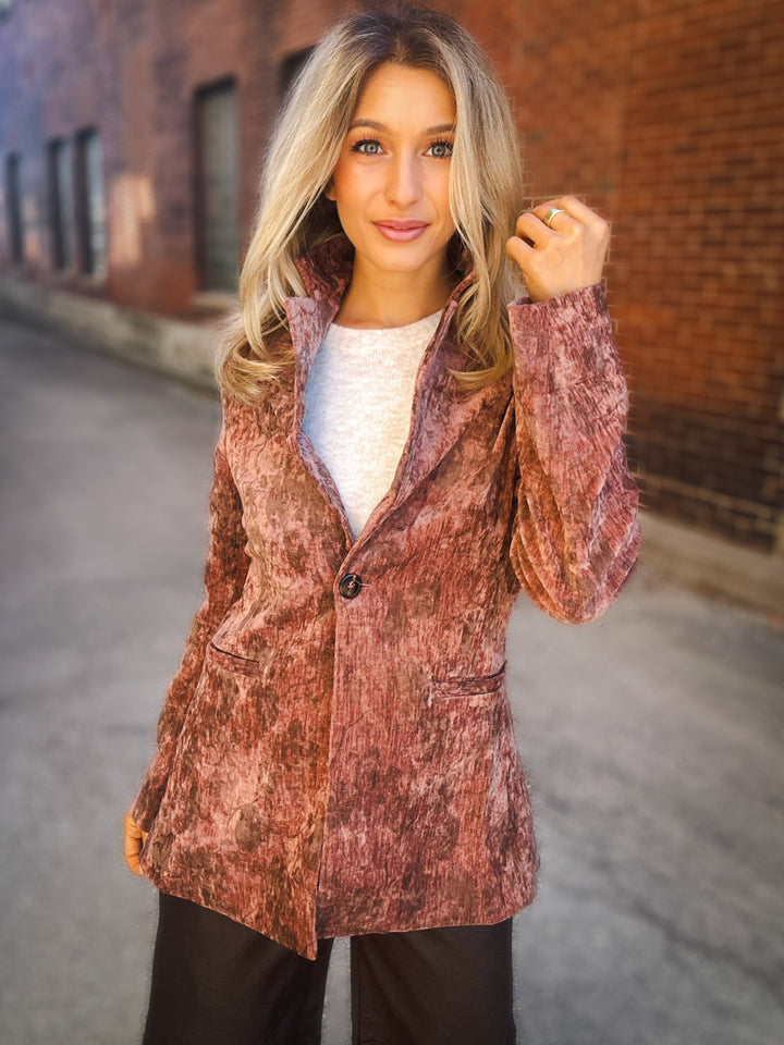 Sage The Label Oui Oui Printed Blazer