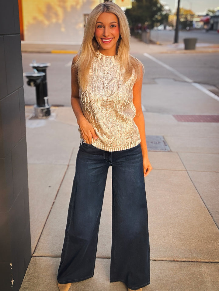 DL1961 Hepburn High Rise Wide Leg in Stream