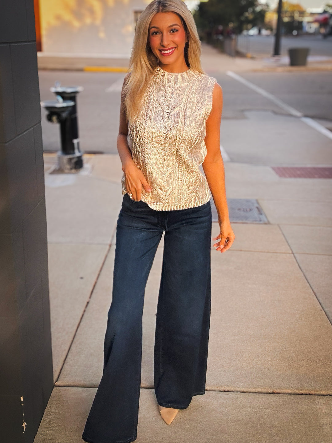 DL1961 Hepburn High Rise Wide Leg in Stream