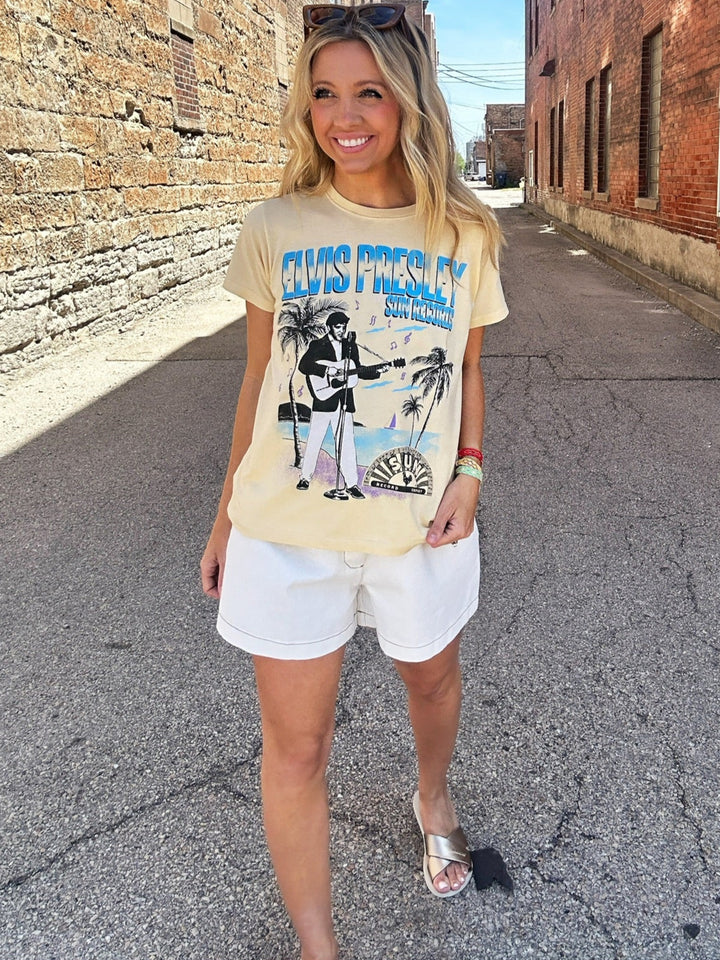 Frosted Fit Denim Shorts