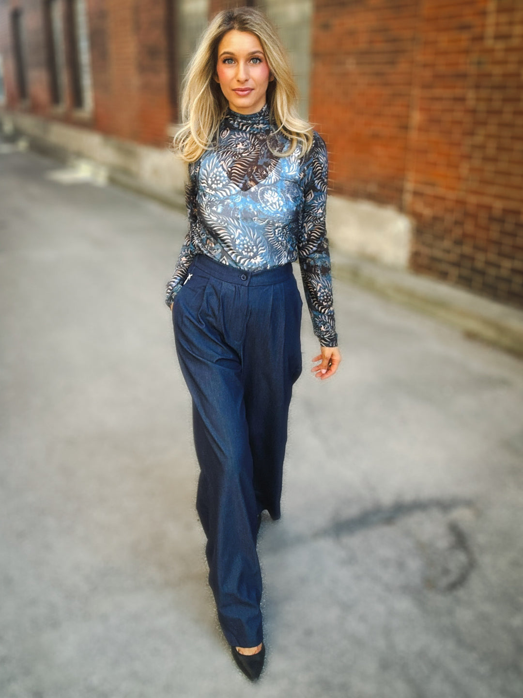 Bishop + Young Marbella Tencel Wide Leg Pant