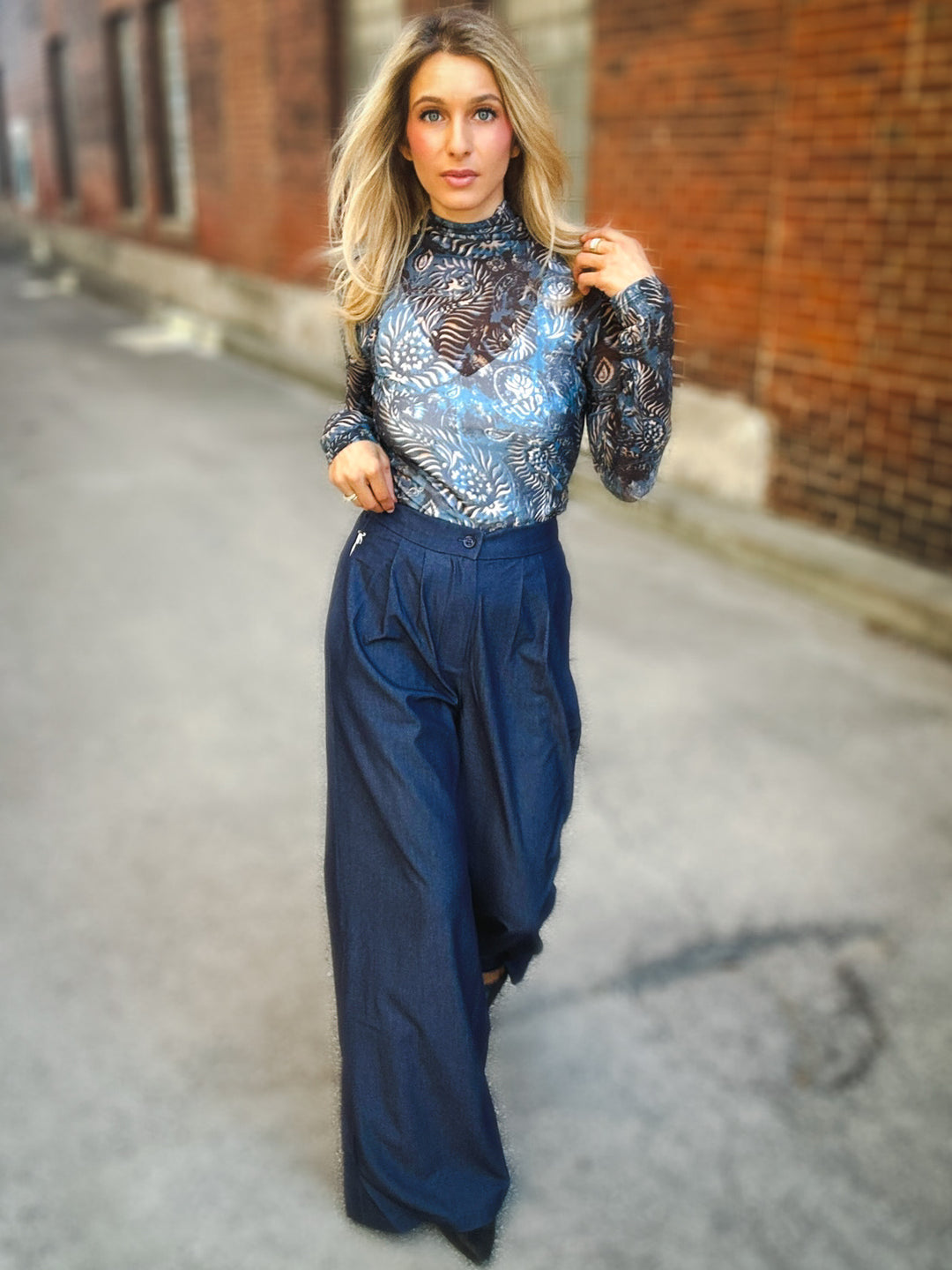 Bishop + Young Marbella Tencel Wide Leg Pant