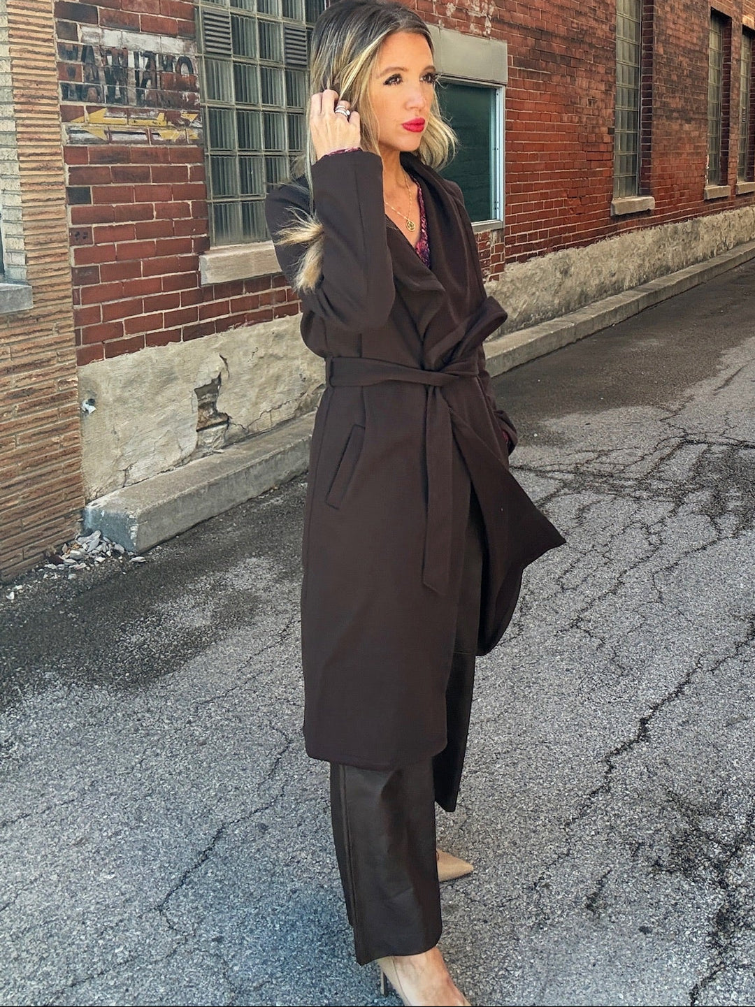 Sage The Label Tati Belted Coat