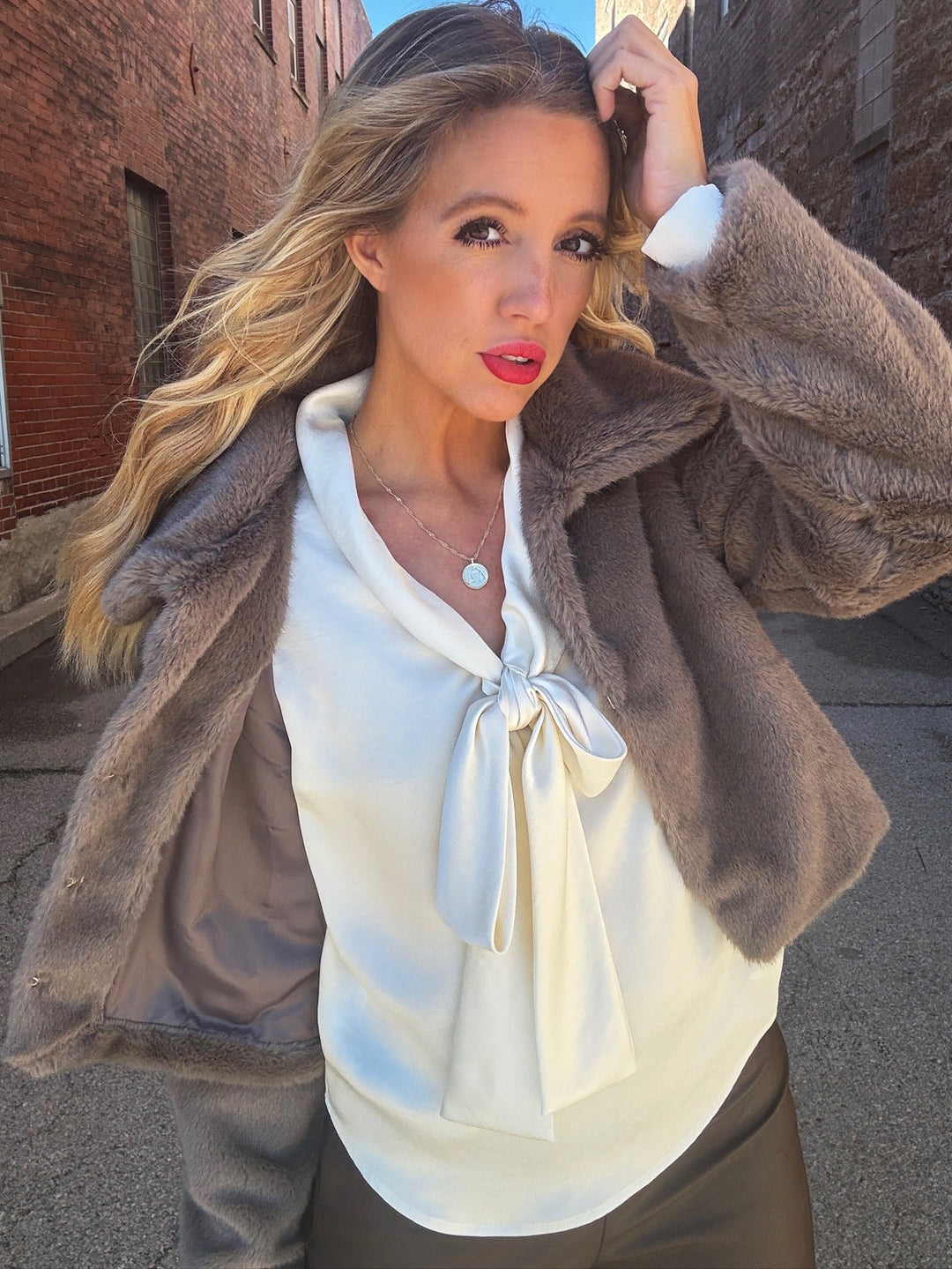 Sadie & Sage Penelope Faux Fur Coat