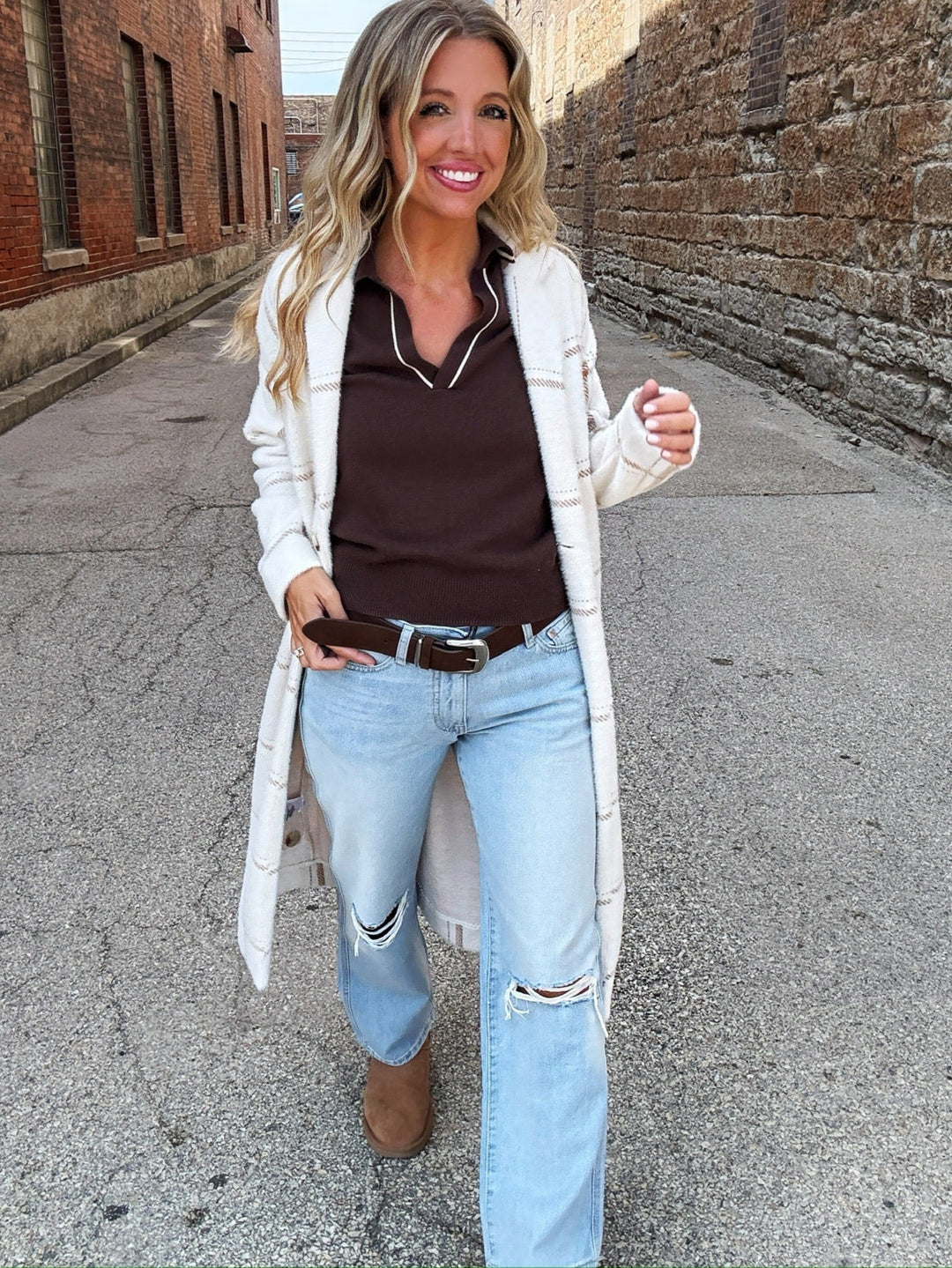 Z Supply Mason Windowpane Coat