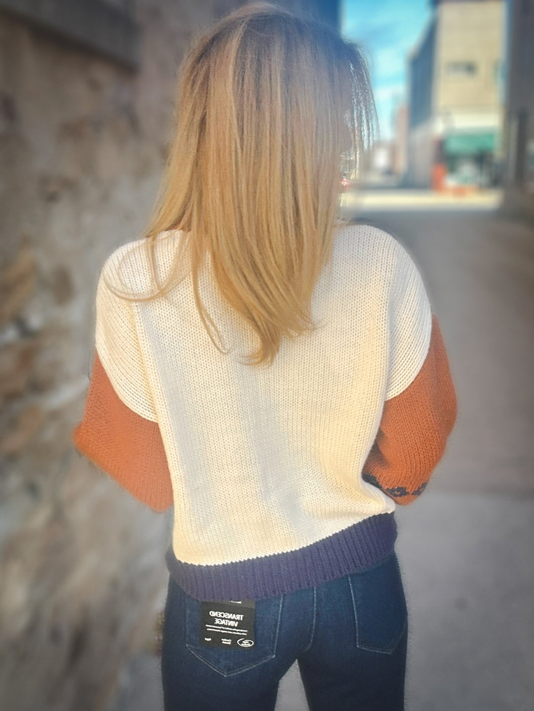 Sage the Label Sweet Rose Jacquard Zip Sweater Jacket