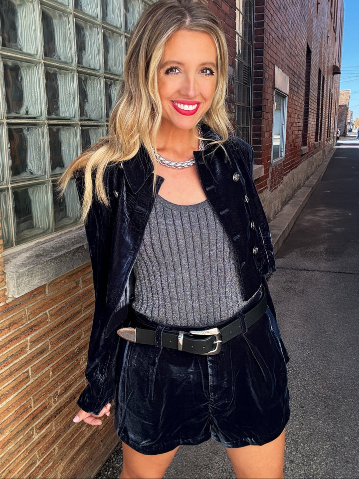 Steve Madden Minnetta Velvet Short