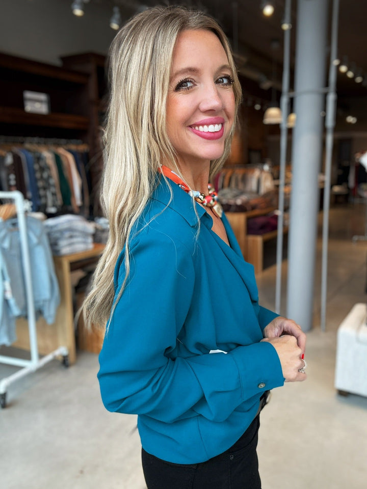 Karen Kane What's the Teal Top