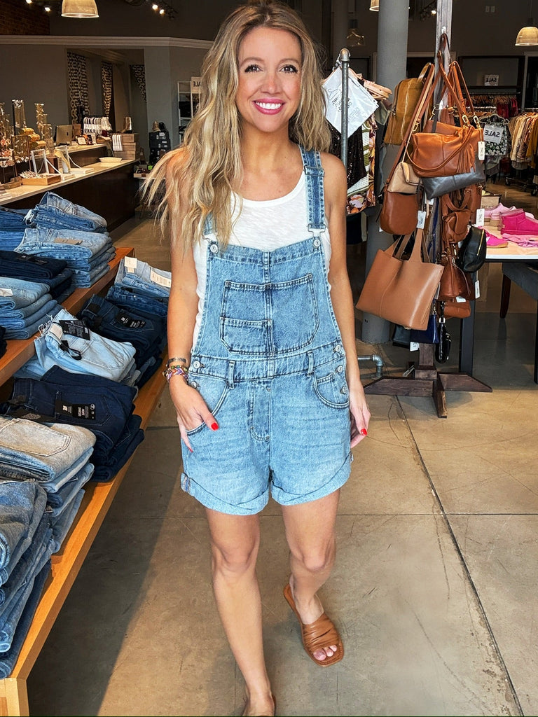 Free People Ziggy Shortalls – Kelley Cawley