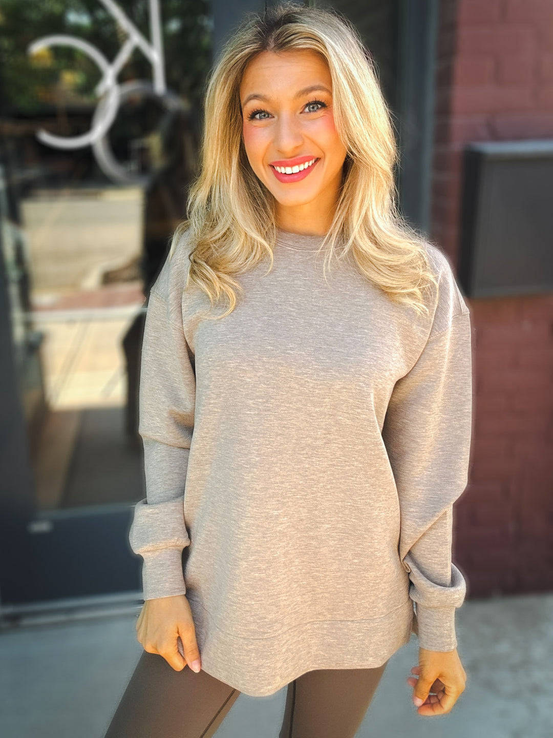 Spanx Brushed Airessentials Crewneck
