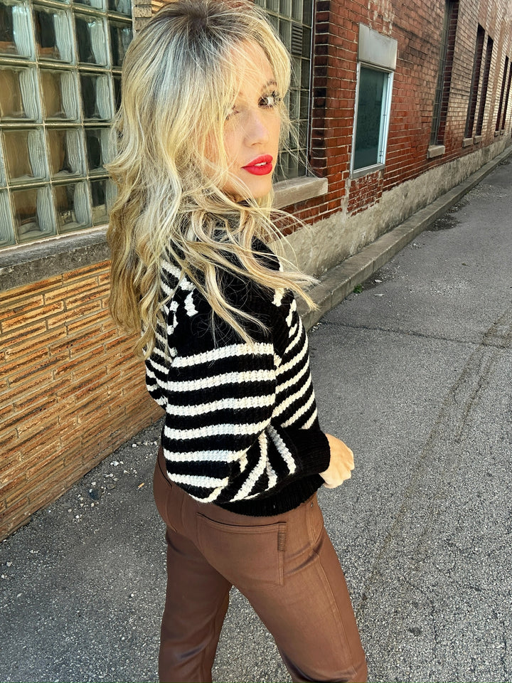 LUCCA Stripe Season Sweater