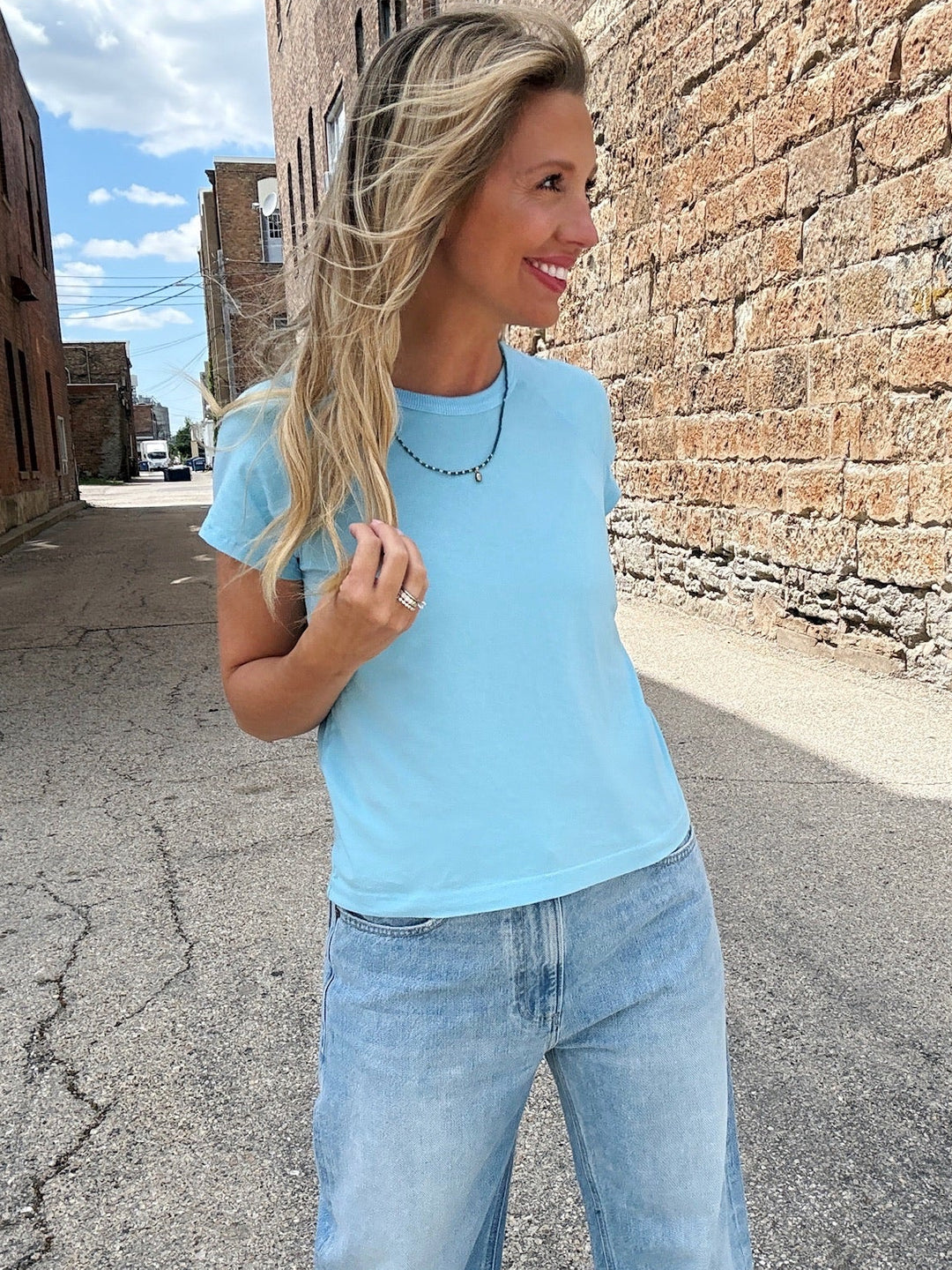 Bobi Luxe Layer Cap Sleeve Tee