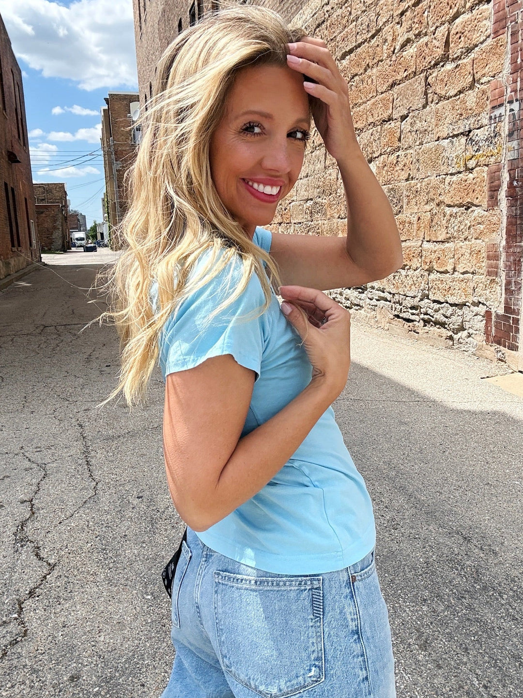 Bobi Luxe Layer Cap Sleeve Tee