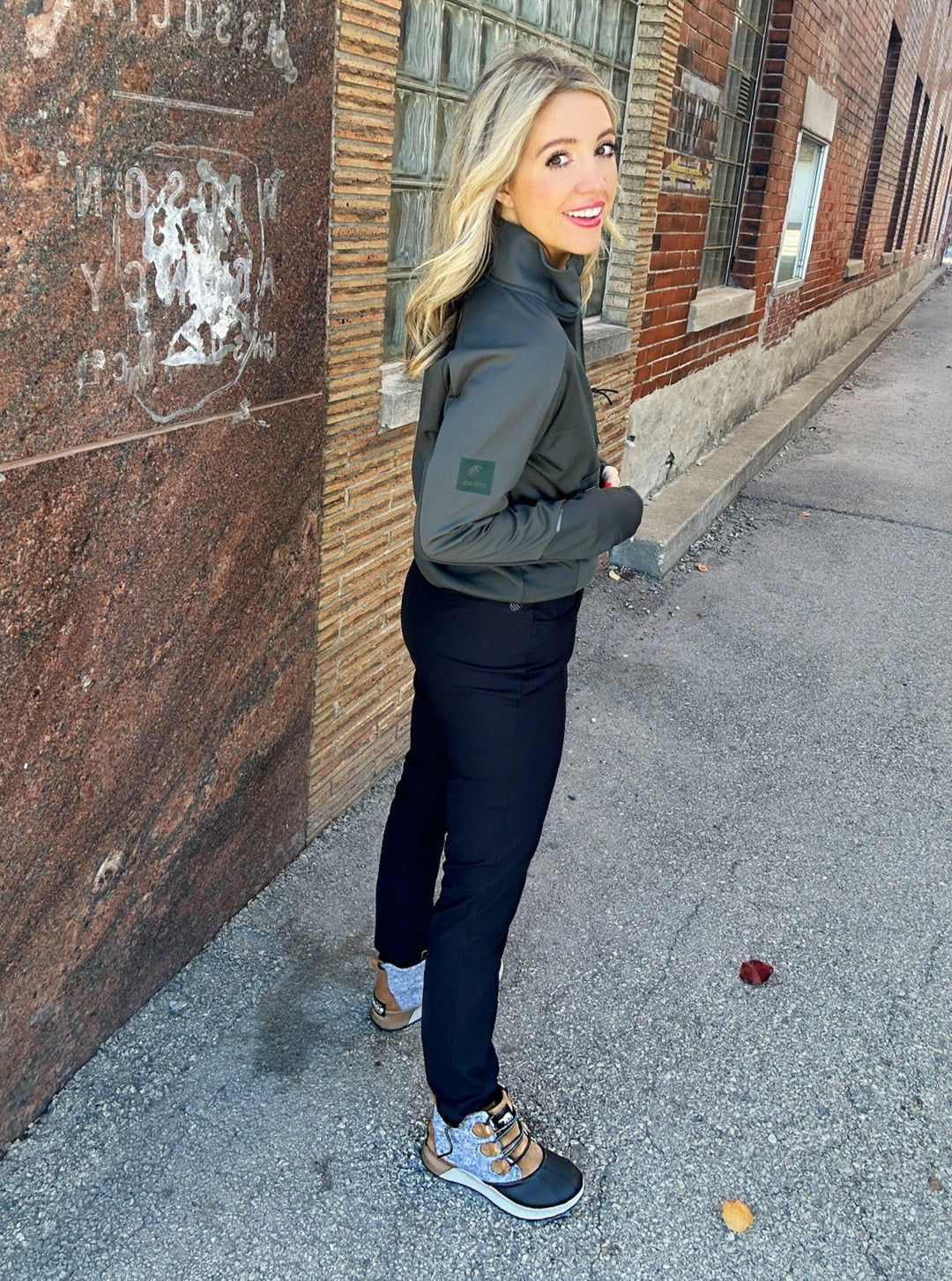 MPG Frost Mixed Media Cold Weather Half-Zip Pullover