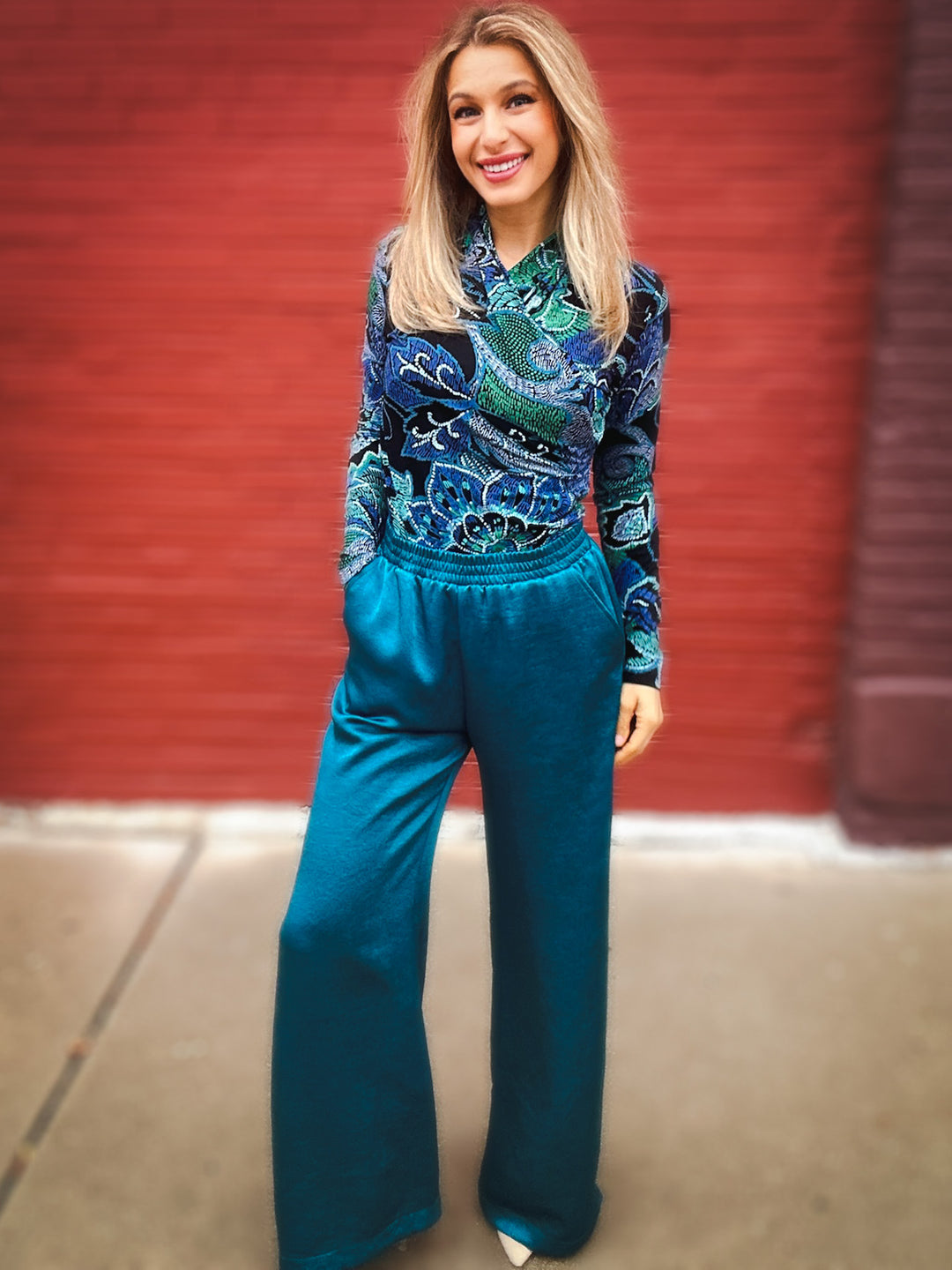 Karen Kane Flirty Florals Top