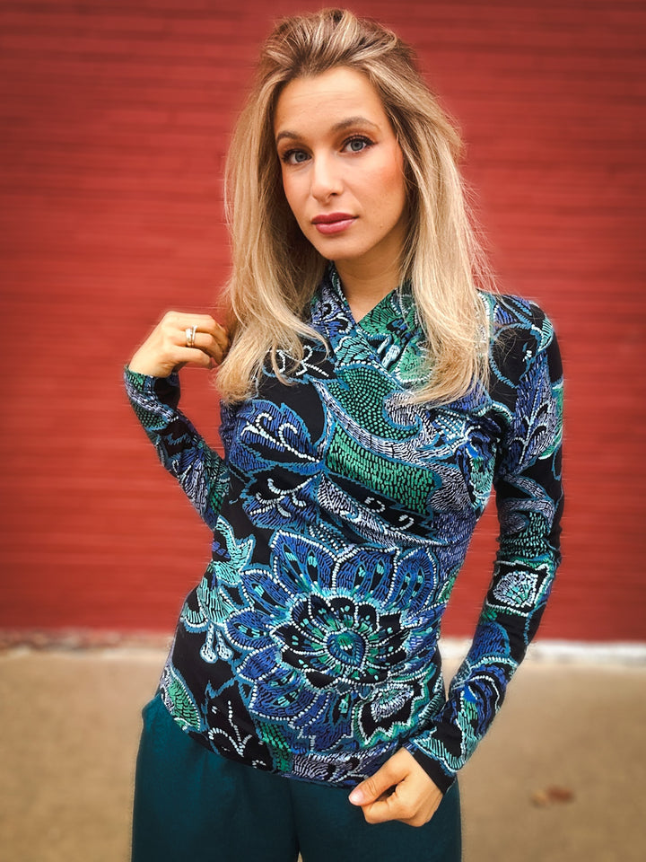 Karen Kane Flirty Florals Top