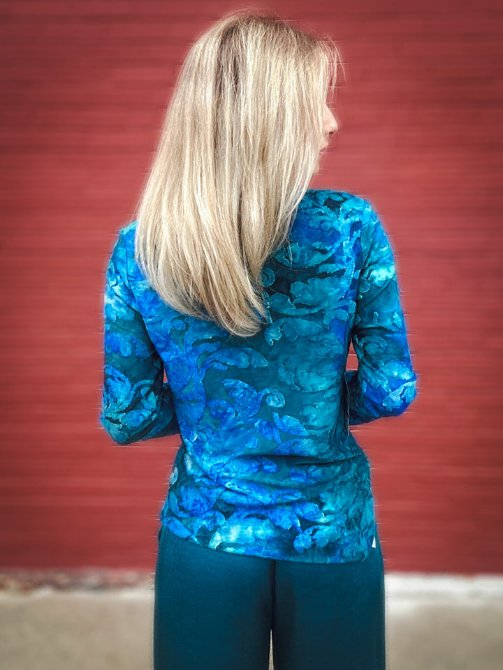 Karen Kane Bold in Blue Top