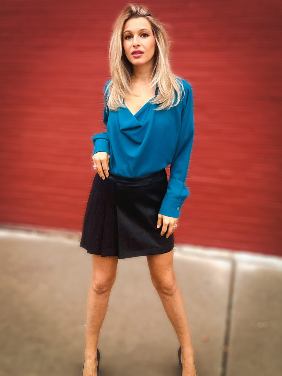 Karen Kane What's the Teal Top