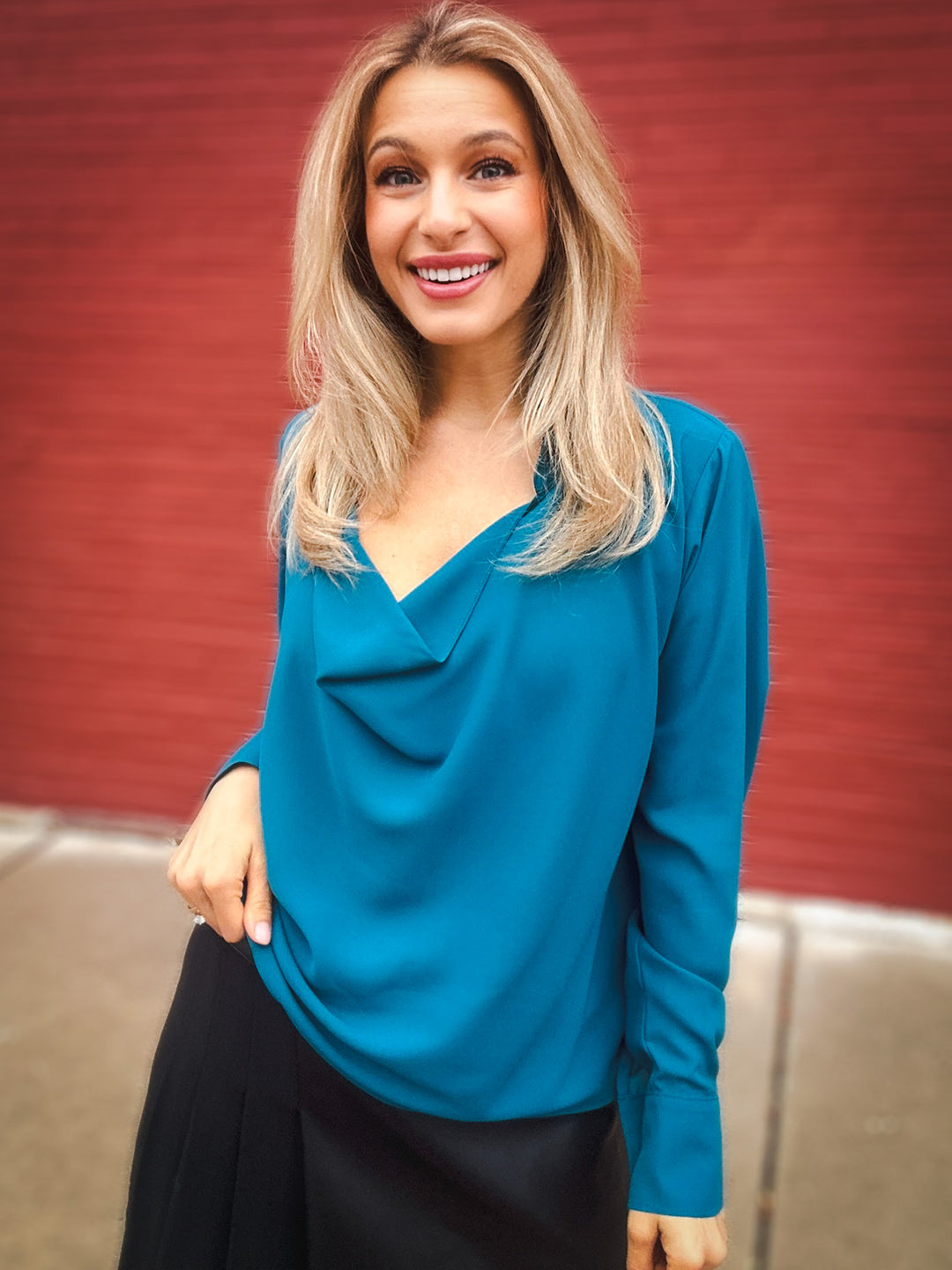 Karen Kane What's the Teal Top