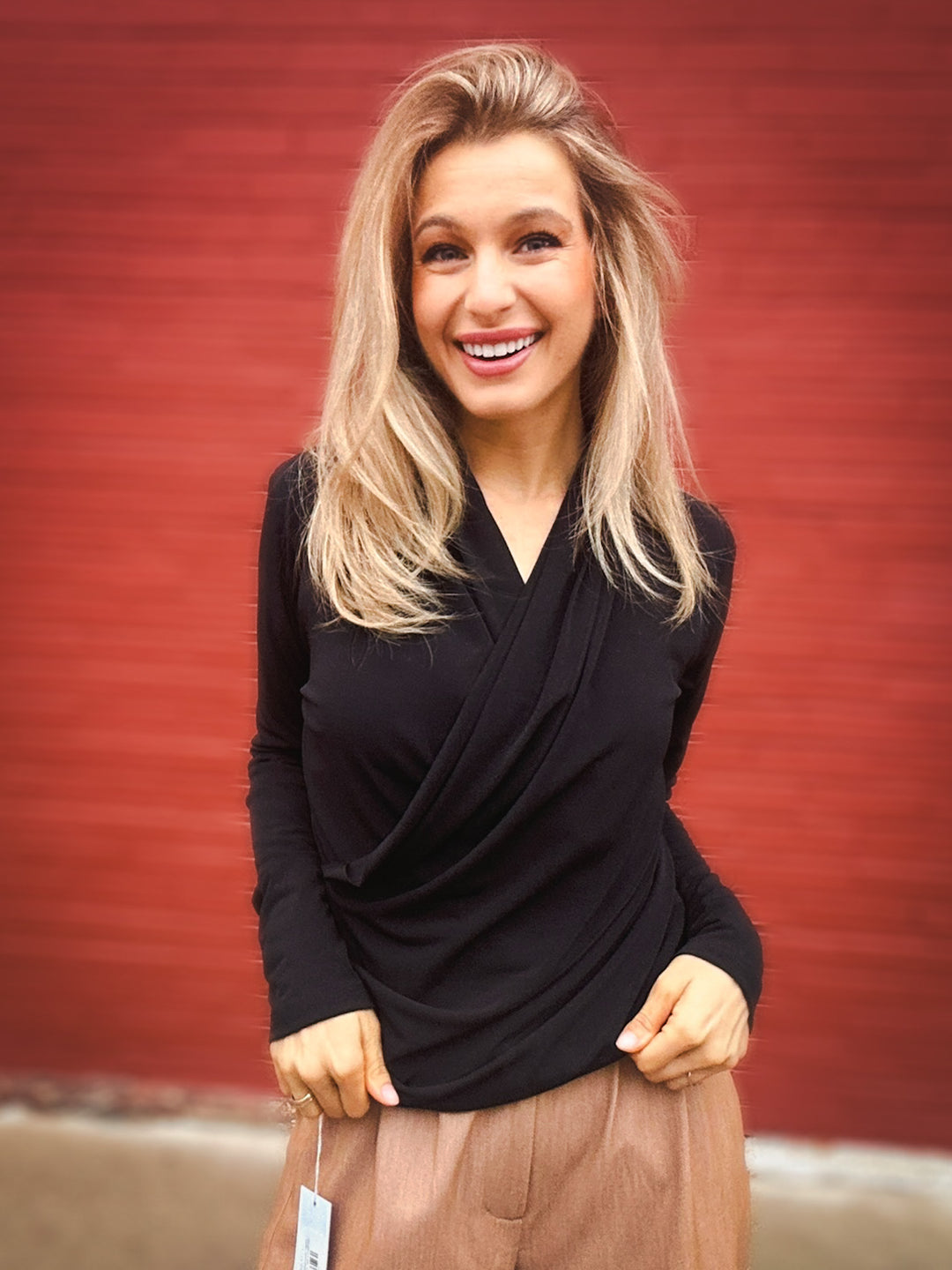 Karen Kane Cross My Heart Top