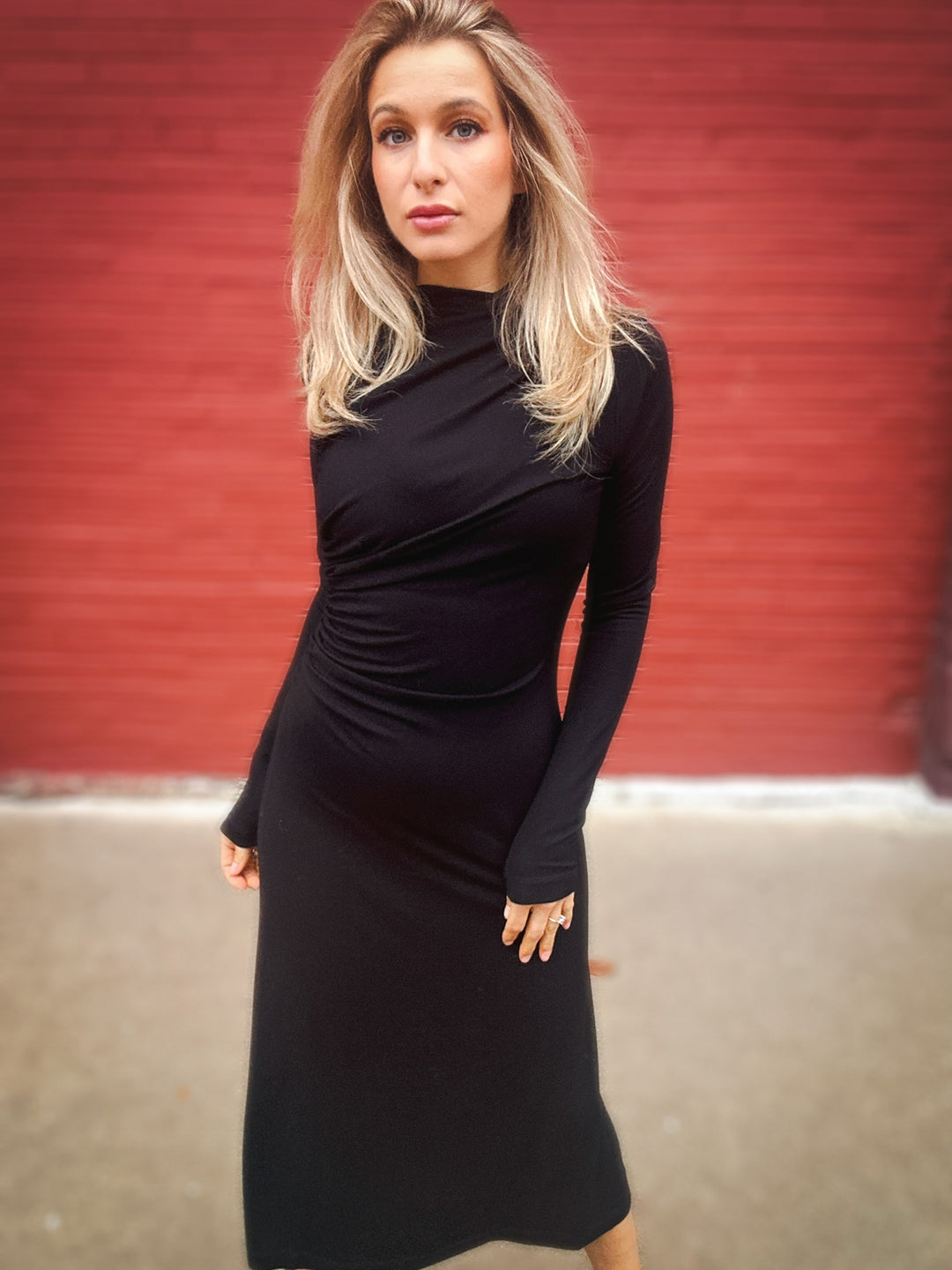 karen kane cocktail dresses Karen Kane Dresses | Karen Kane Black Lace Long Sleeve Dress | Color: Black/Red | Size: Xs