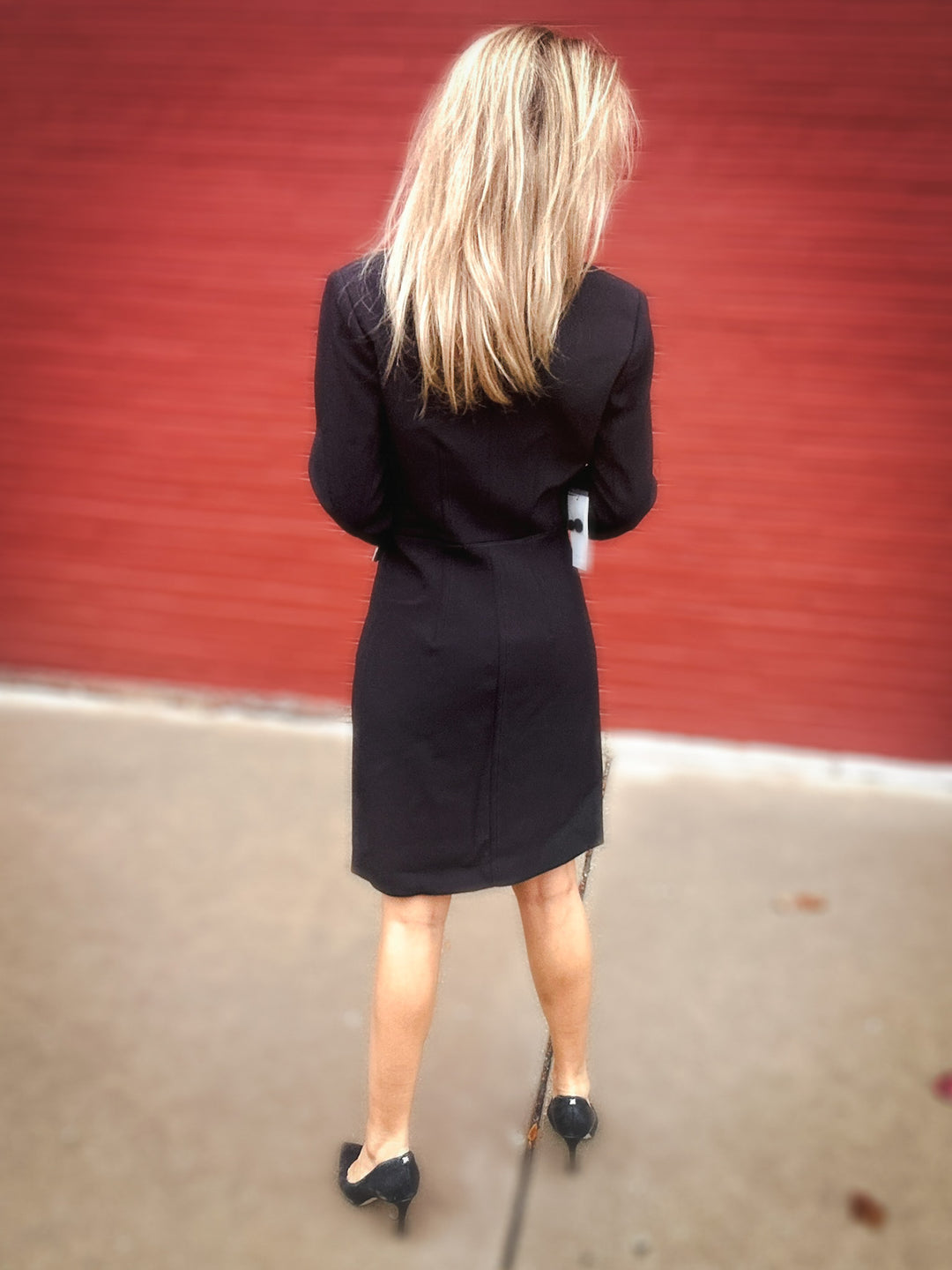 karen kane black dress Karen Kane Petites A-Line Dress