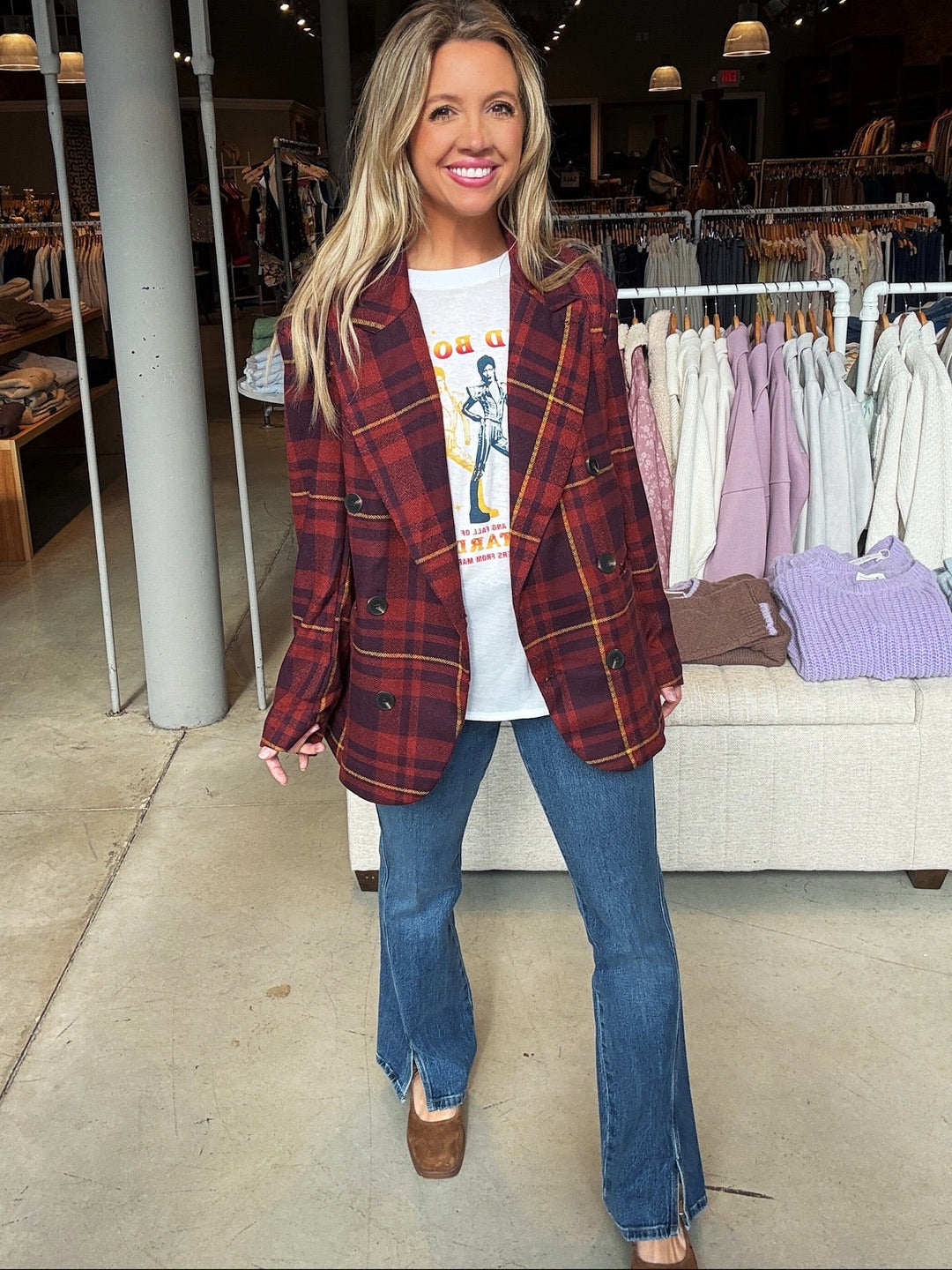 Free People Dean Double Breasted Blazer