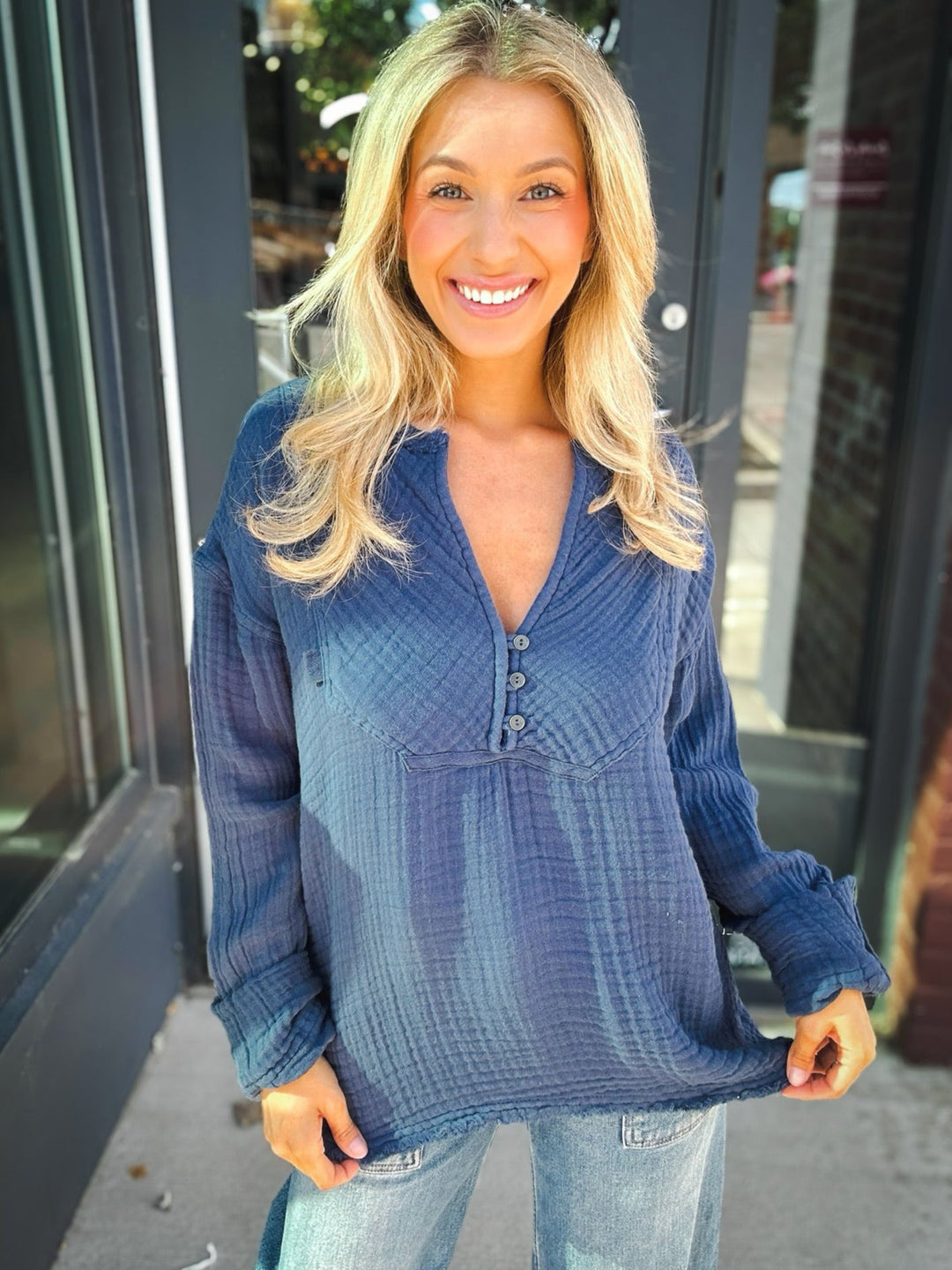 Free People Easy Sunday Top