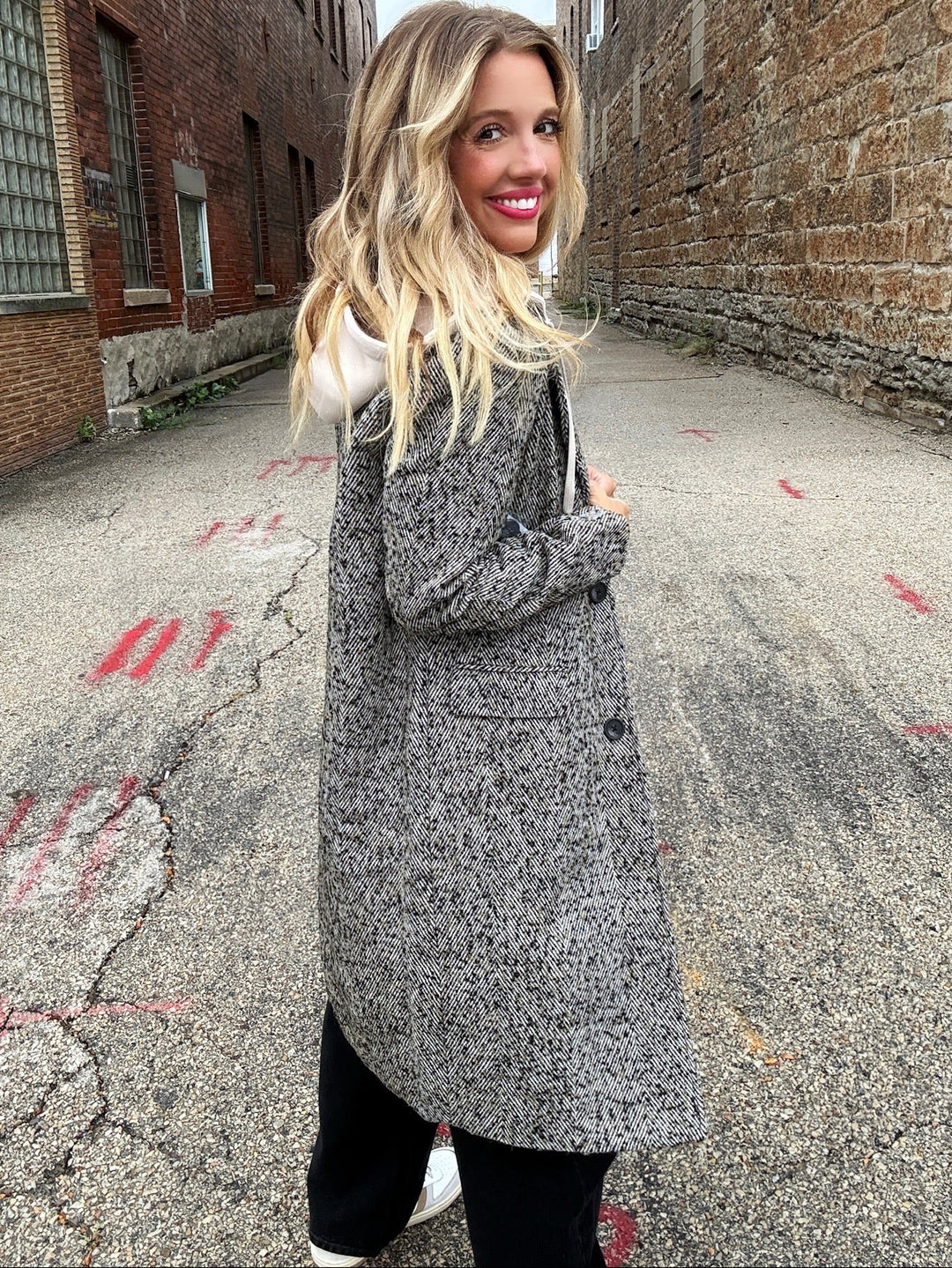 Tribal Luxe Layer Car Coat w/ Removable Hood