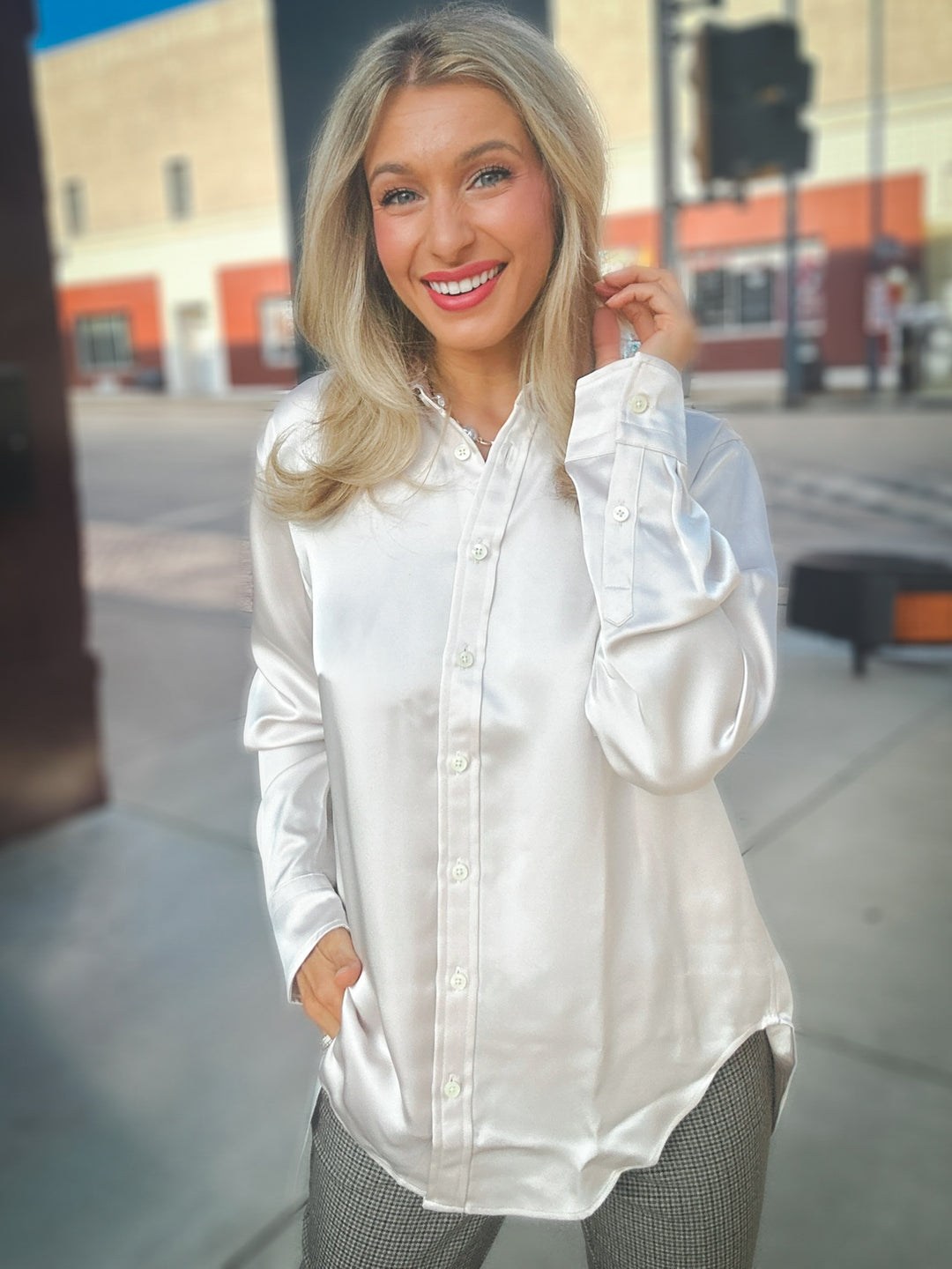 Spanx Better Than Silk Buttondown