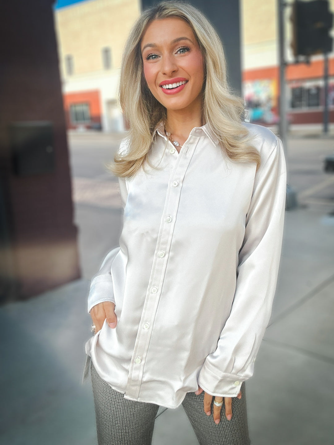 Spanx Better Than Silk Buttondown