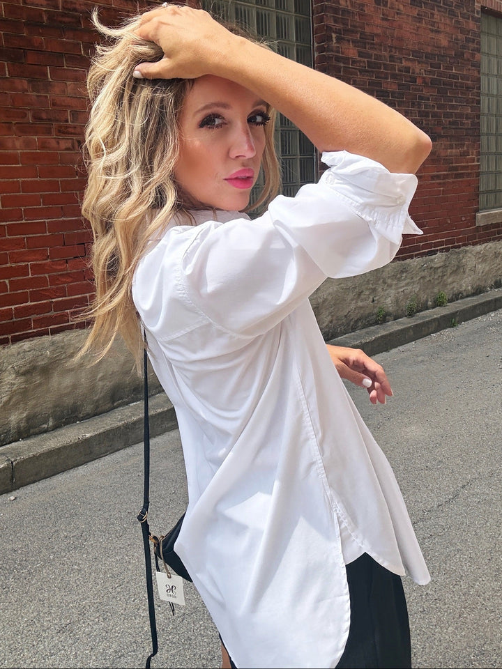 Z Supply Elevated Poplin Button Up Top