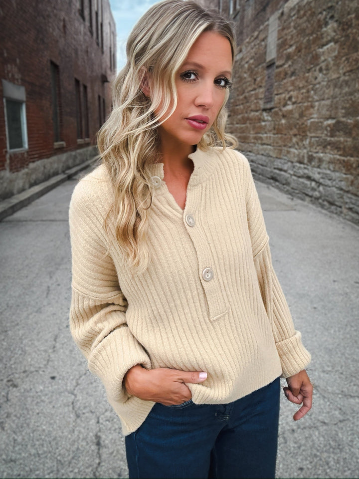 Free People Cocoa Henley