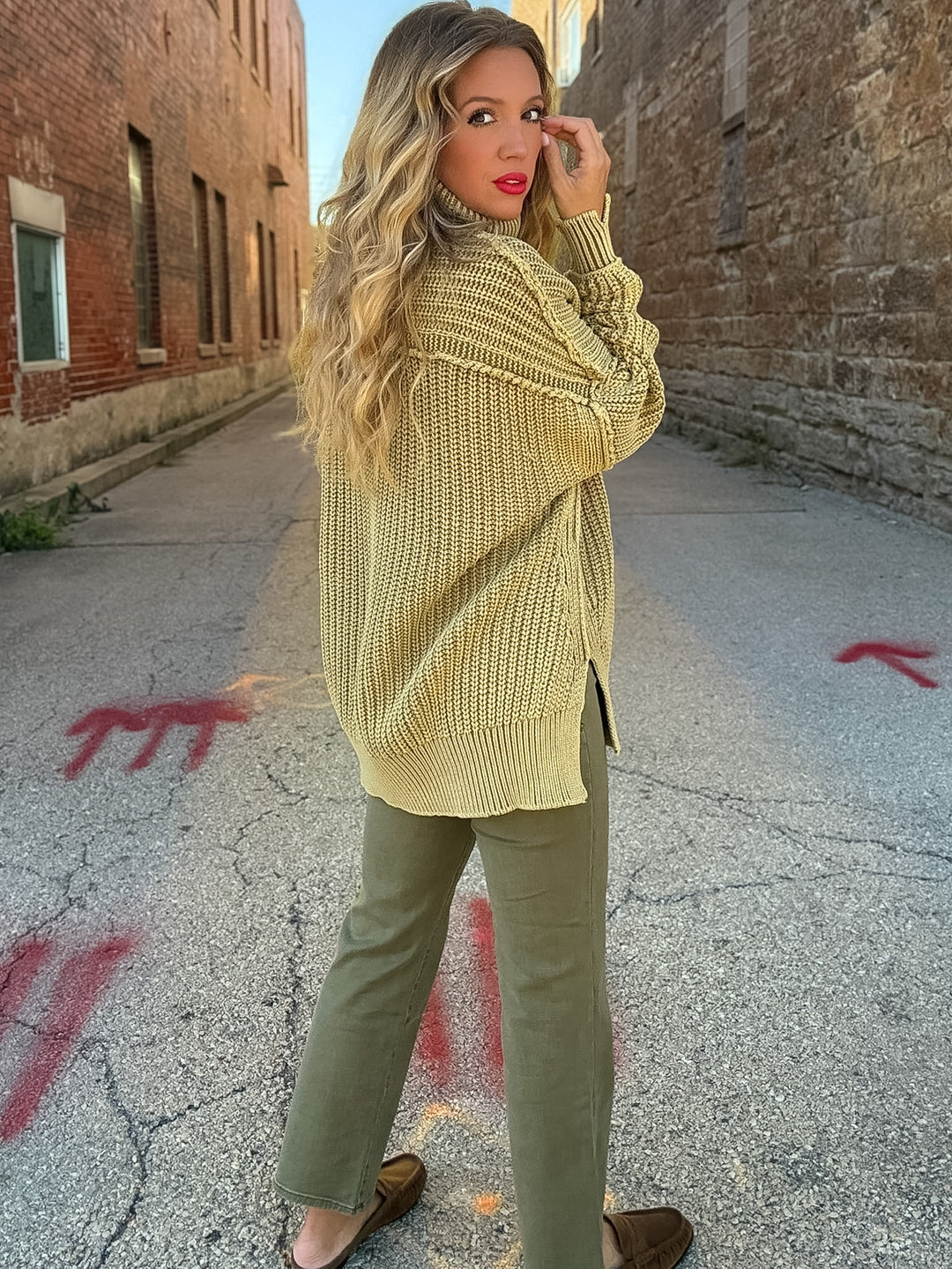 Free People We The Free Worn Thru Turtleneck Sweater