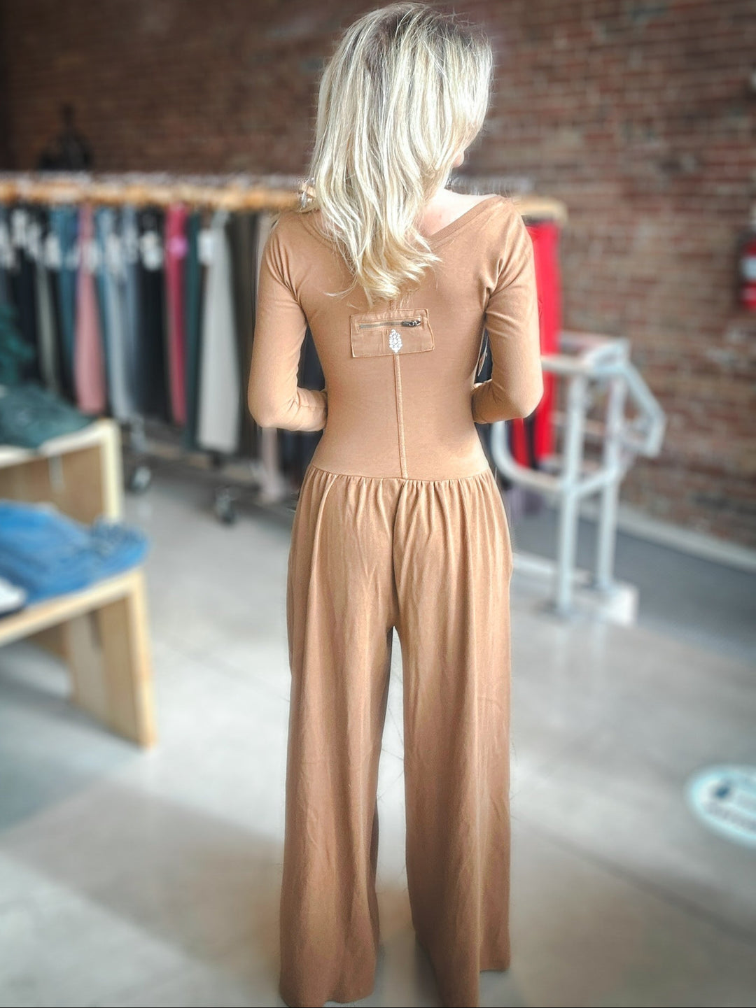 Free People Hotshot Wide Leg Onesie