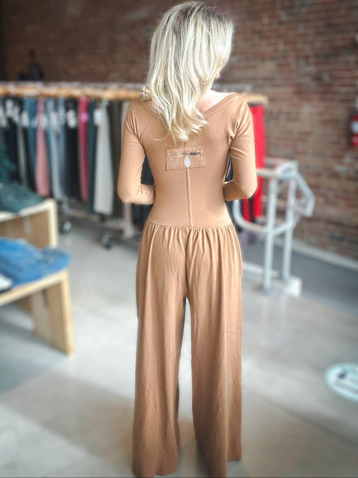 Free People Hotshot Wide Leg Onesie