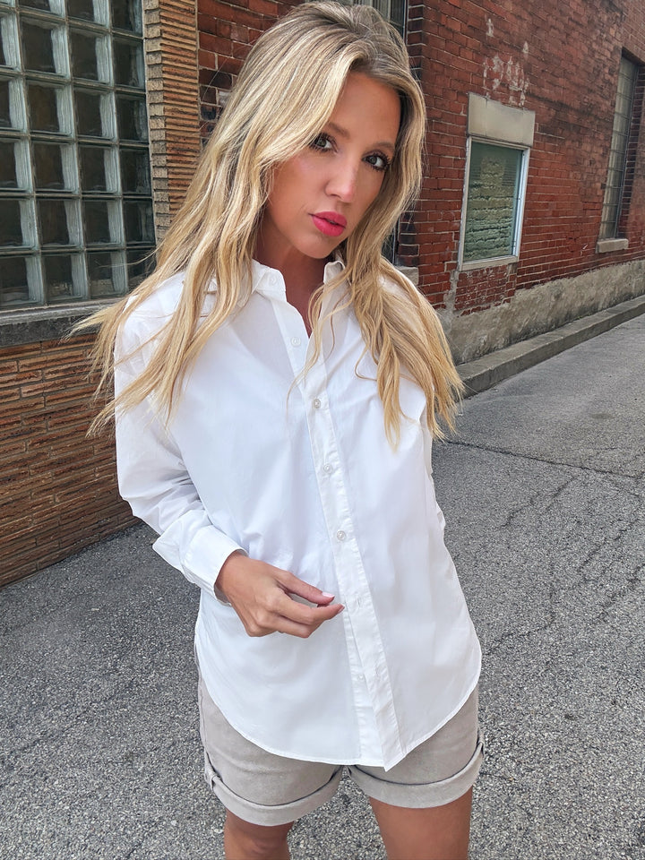 Z Supply Elevated Poplin Button Up Top