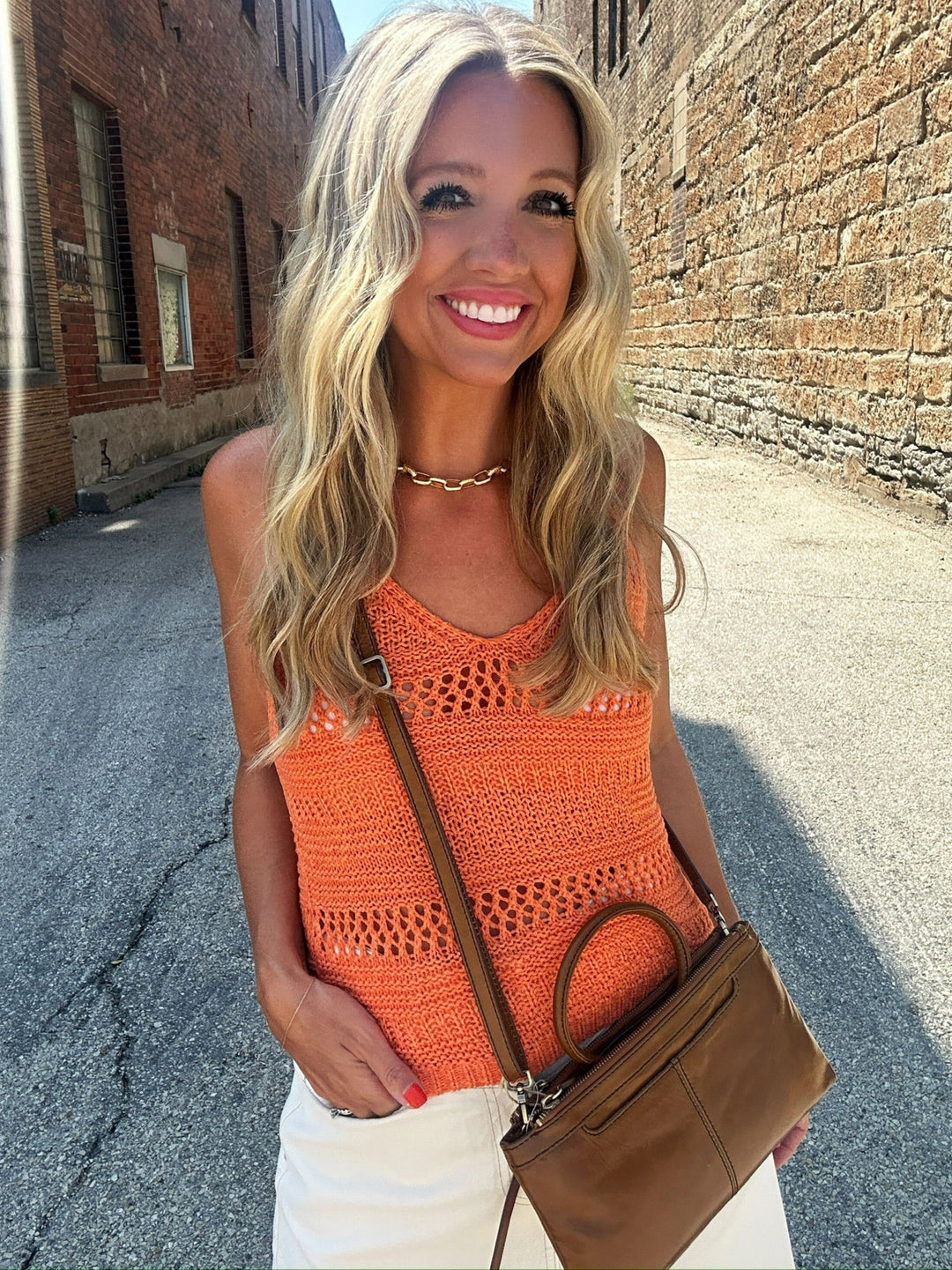 Sadie & Sage Open Skies Crochet Top