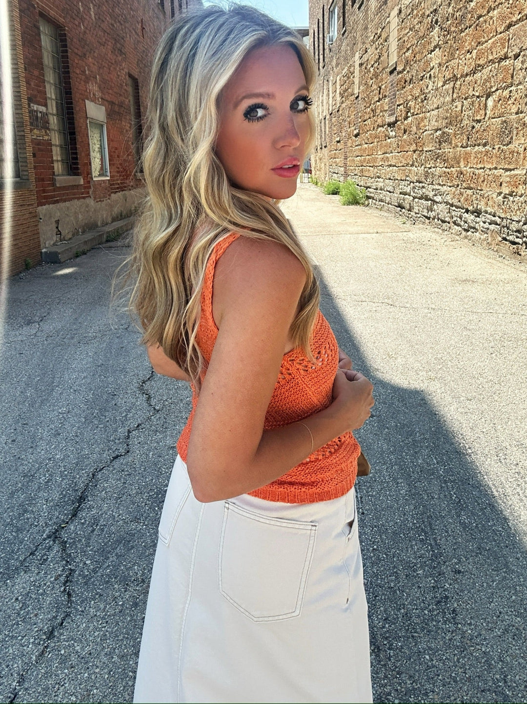 Sadie & Sage Open Skies Crochet Top