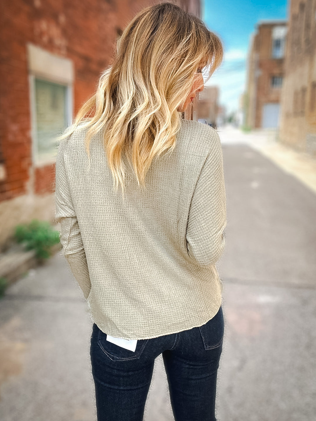 Hello Nite Lush Waffle Knit Dolman