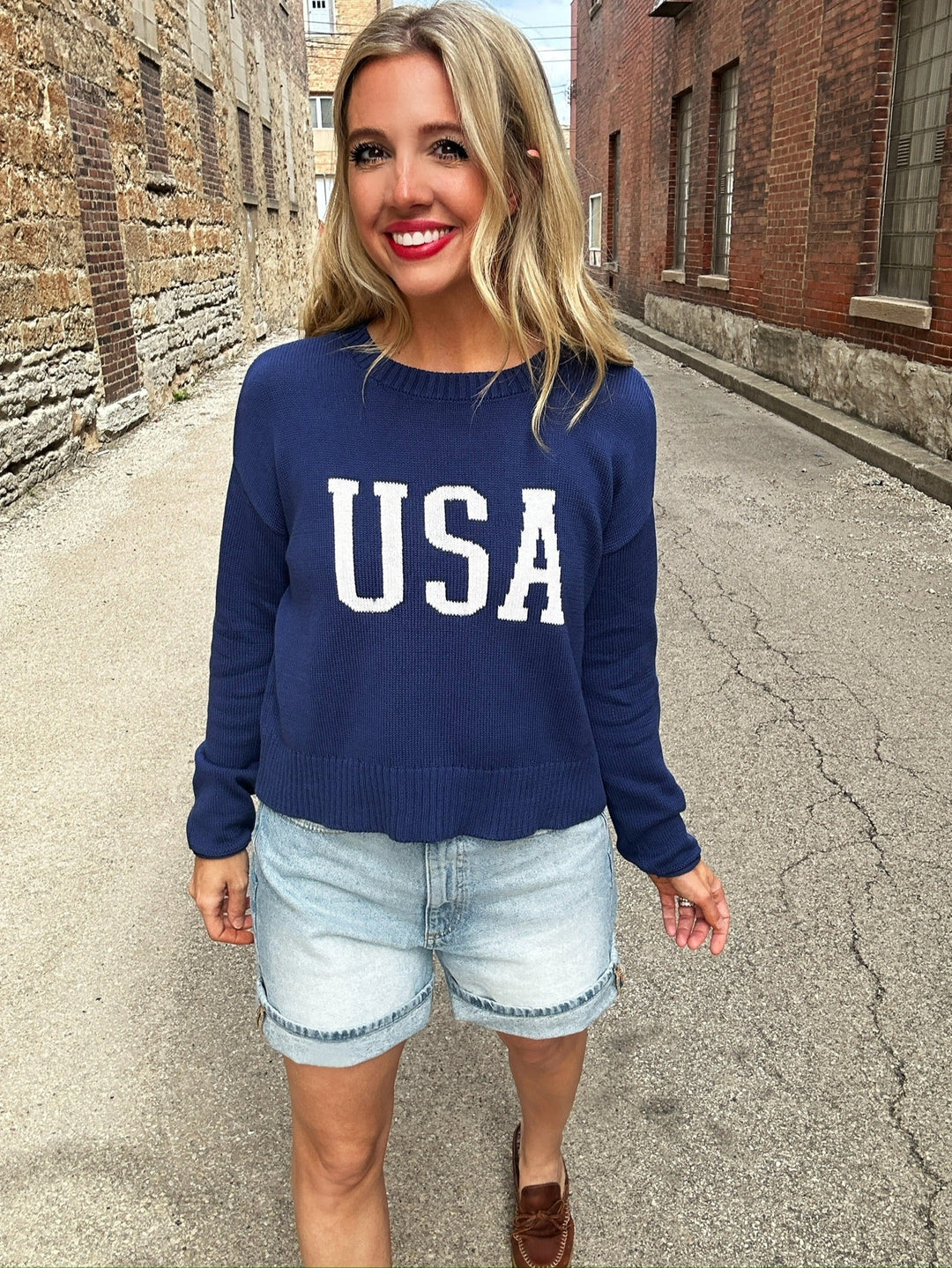 Z Supply Sienna USA Sweater