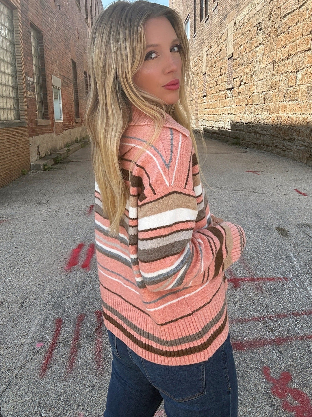 Free People Trading Up Stripe Polo