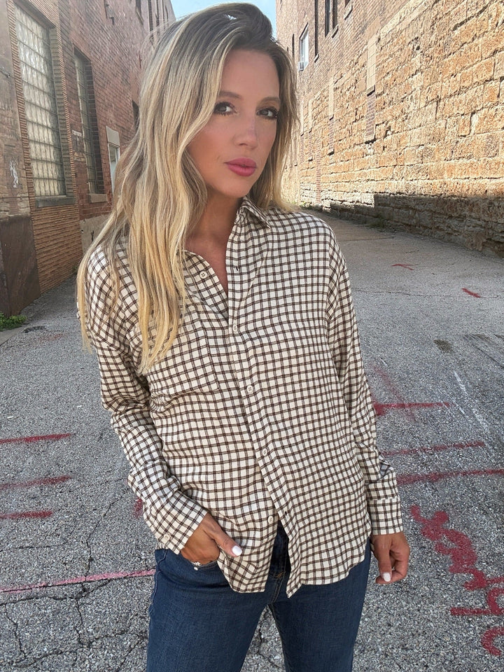 Z Supply River Plaid Button Up