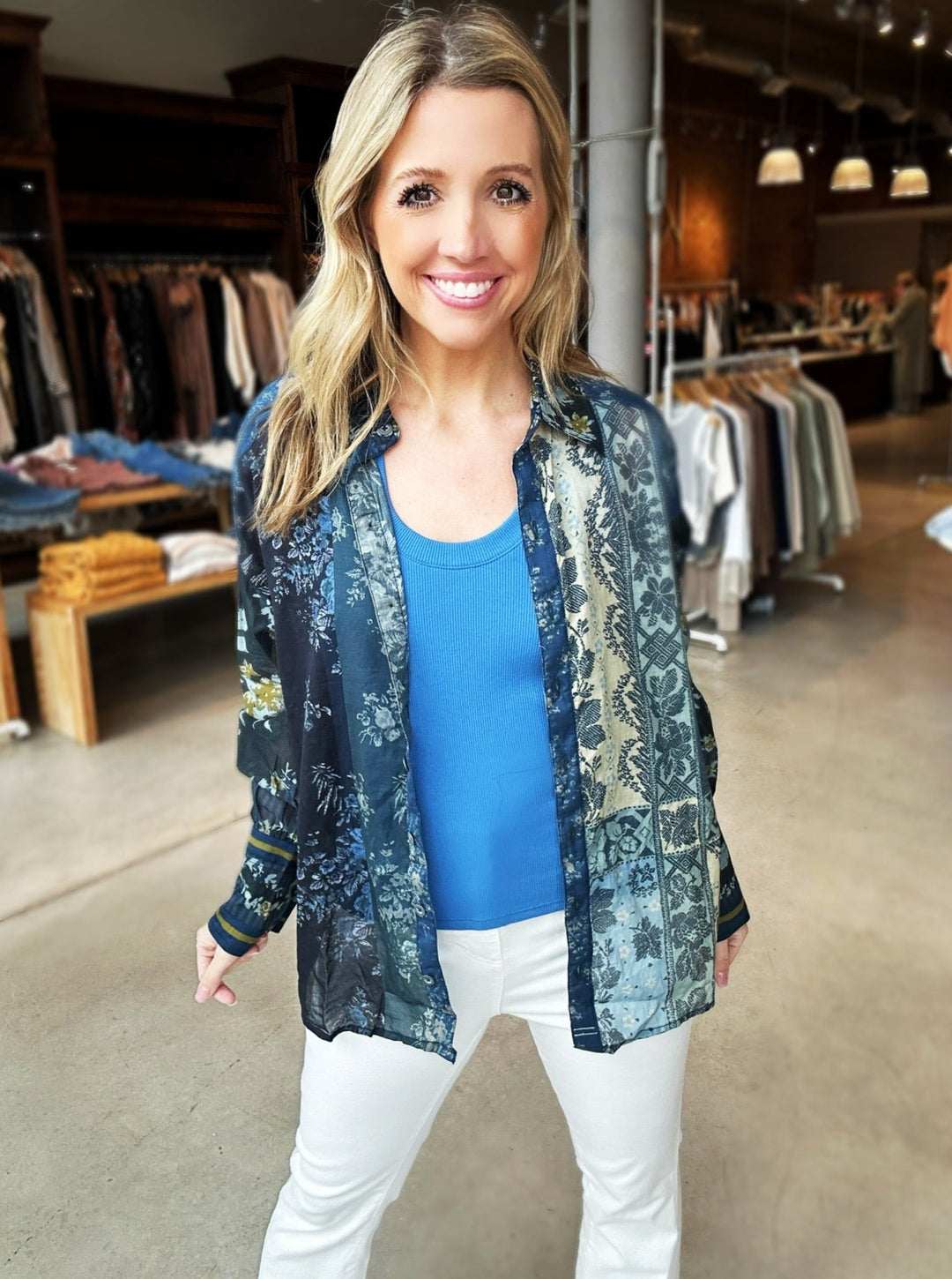 Free People Flower Patch Top