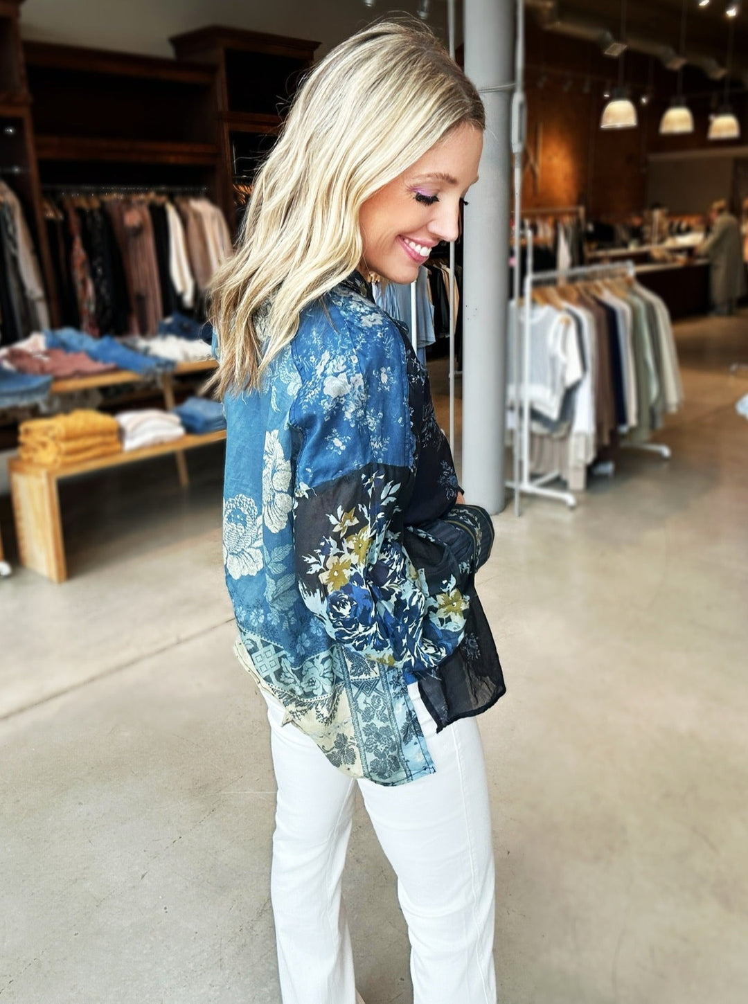 Free People Flower Patch Top