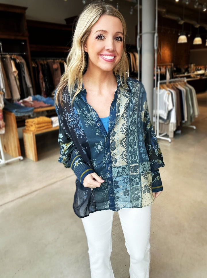 Free People Flower Patch Top