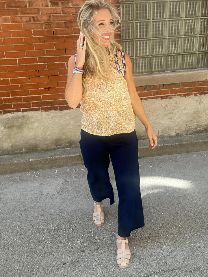 SPANXsupersmooth Stretch Twill Cropped Wide Leg Pant