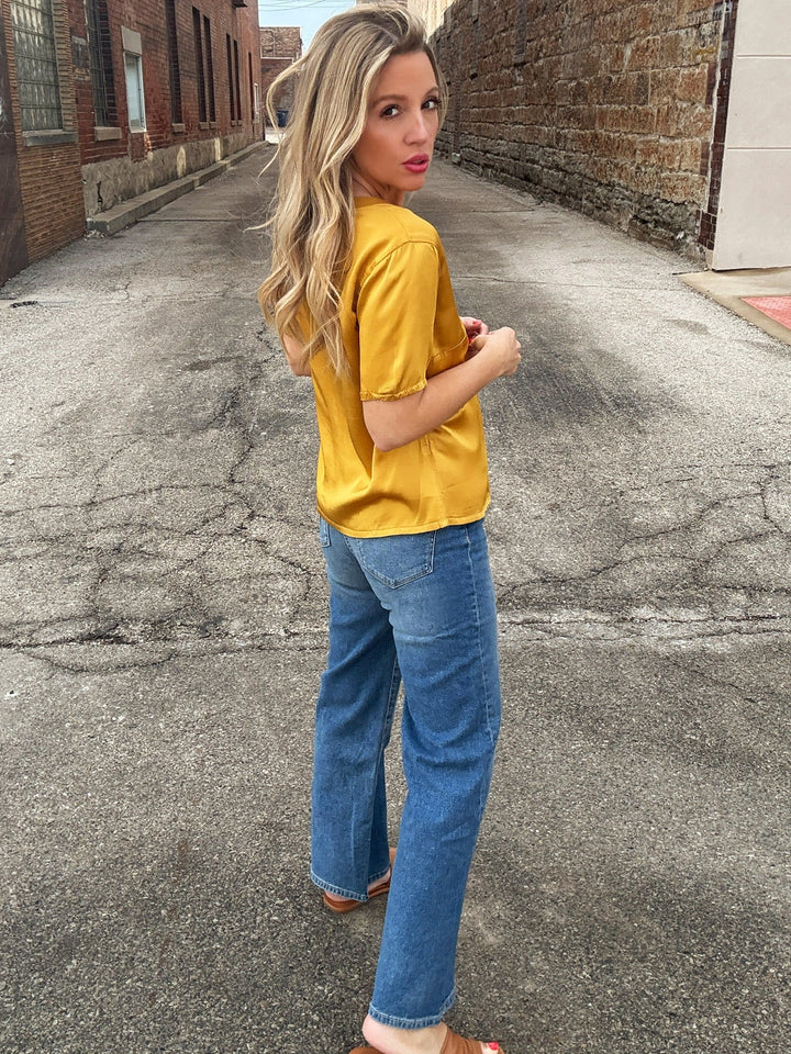 Karmine Refined Wide Leg in Light Opal Beach