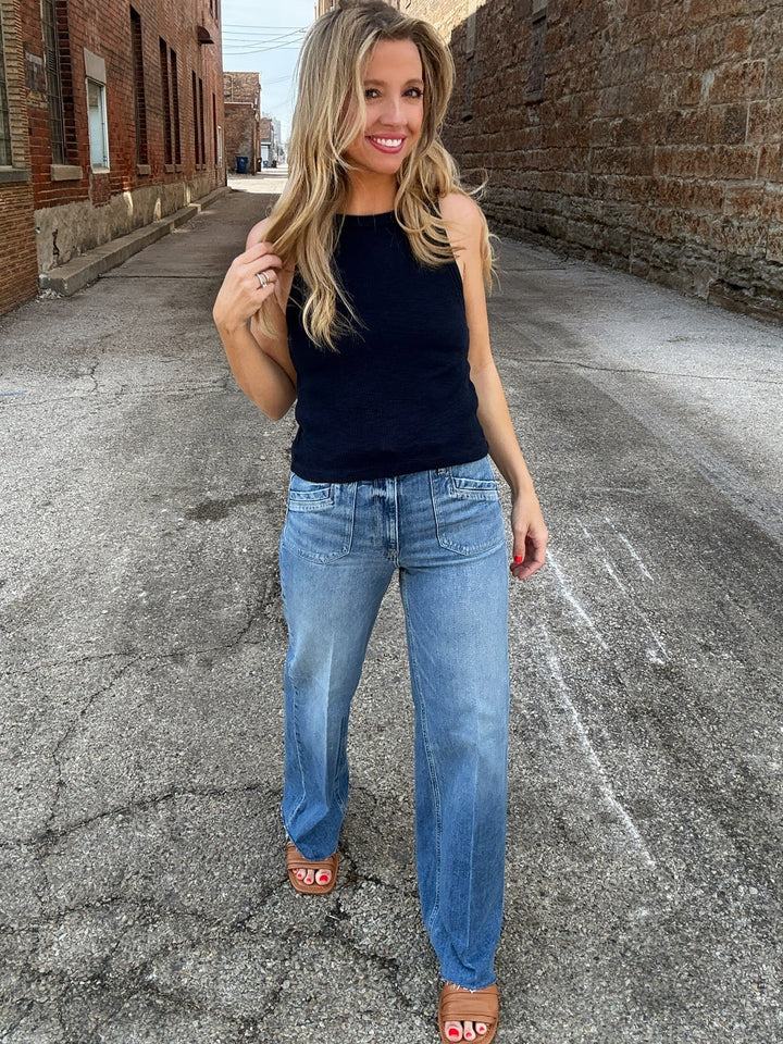 Paige Anessa 31" Wide Leg in Viva