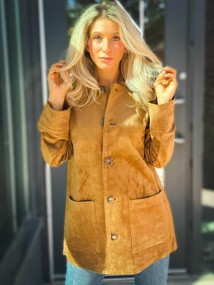 Z Supply Decker Faux Suede Chore Jacket